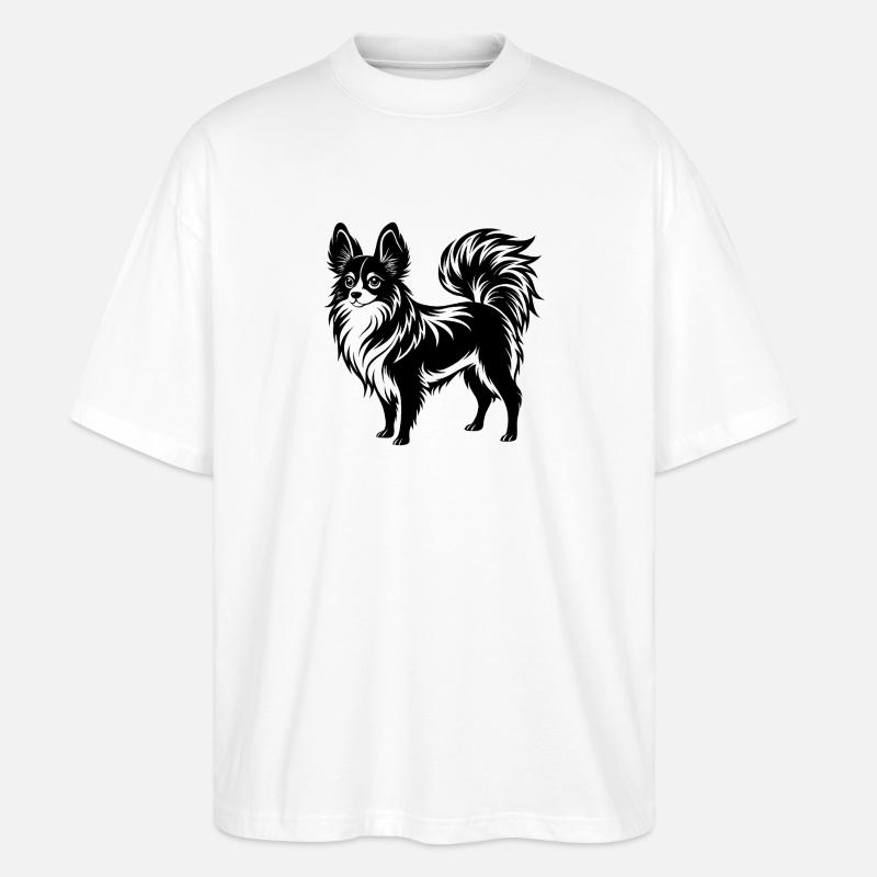 Hundefliege - Stanley/Stella Oversized Unisex Bio T-Shirt Blaster 2.0 - Weiß