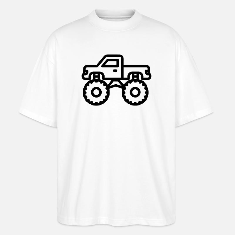 Monstertruck - Stanley/Stella Oversized Unisex Bio T-Shirt Blaster 2.0 - Weiß