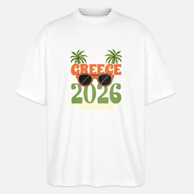 Greece 2026 - Stanley/Stella Oversized Unisex Bio T-Shirt Blaster 2.0 - Weiß
