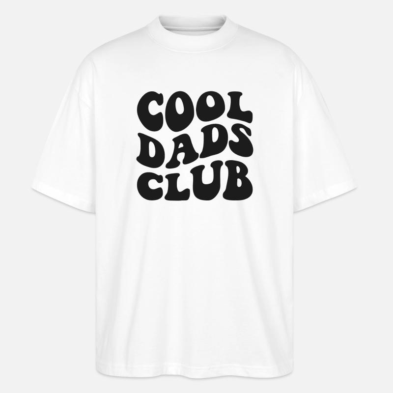 Cool Dads Club 2026 Papa Geschenk - Stanley/Stella Oversized Unisex Bio T-Shirt Blaster 2.0 - Weiß
