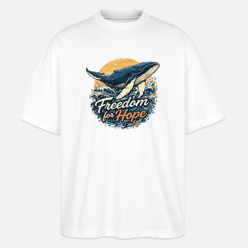 Freedom for Hope: Wal & Welle - Stanley/Stella Oversized Unisex Bio T-Shirt Blaster 2.0 - Weiß