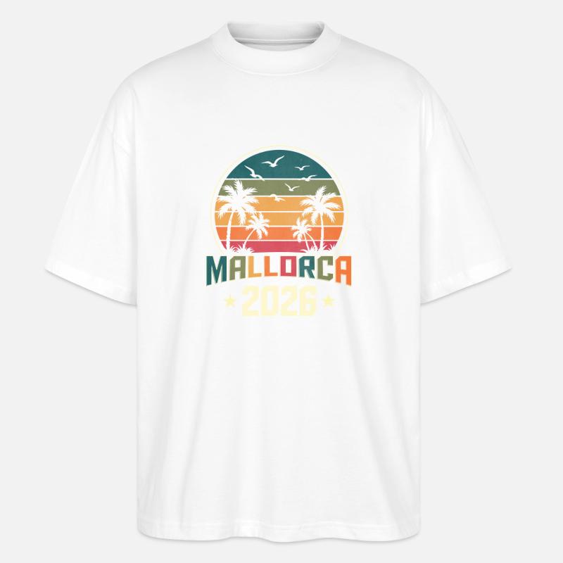 Mallorca 2026 - Stanley/Stella Oversized Unisex Bio T-Shirt Blaster 2.0 - Weiß