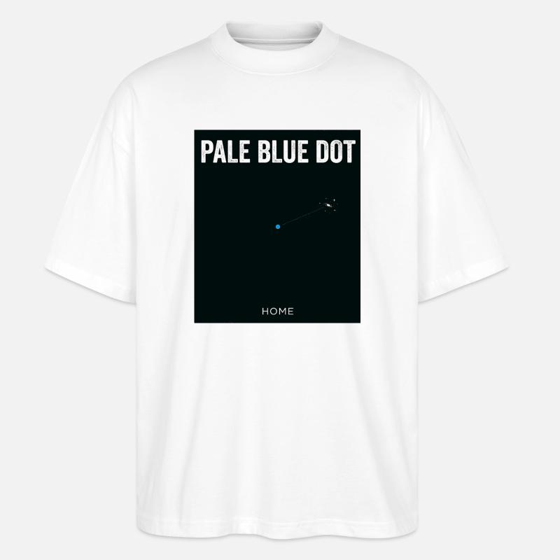 Universe Blue Dot Home - Stanley/Stella Oversized Unisex Bio T-Shirt Blaster 2.0 - Weiß