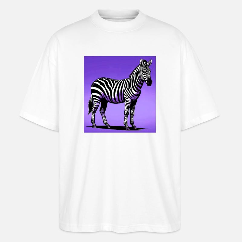 Zebra - Stanley/Stella Oversized Unisex Bio T-Shirt Blaster 2.0 - Weiß
