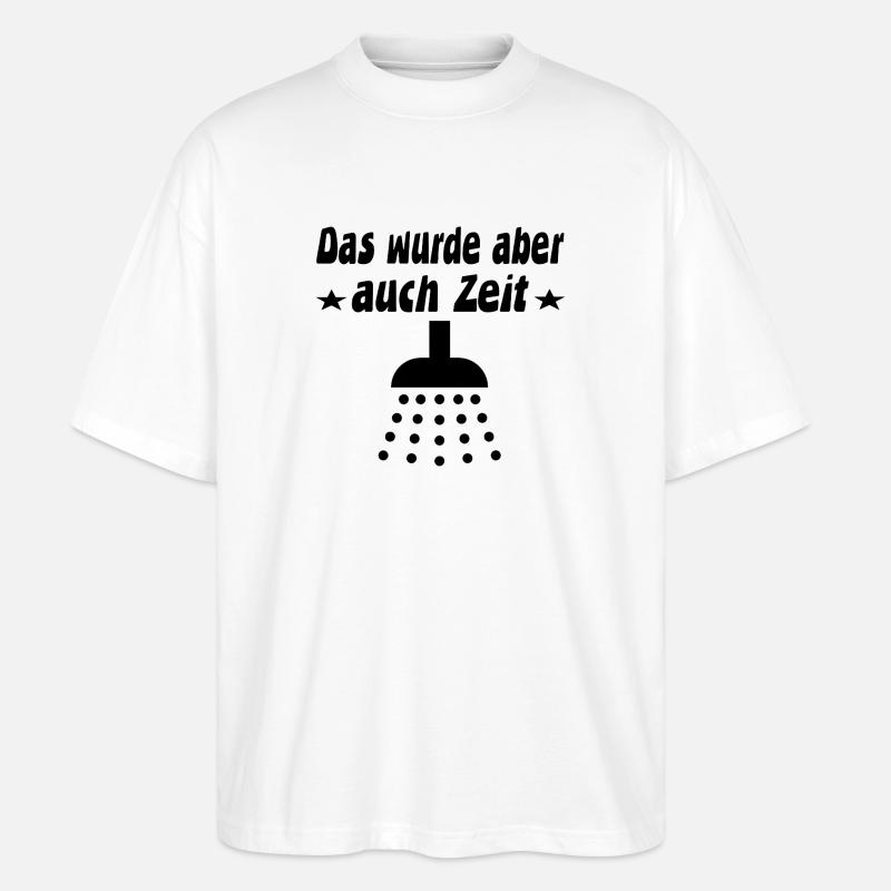 Duschen - Stanley/Stella Oversized Unisex Bio T-Shirt Blaster 2.0 - Weiß