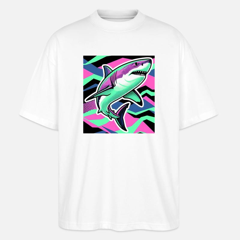 Hai - Stanley/Stella Oversized Unisex Bio T-Shirt Blaster 2.0 - Weiß