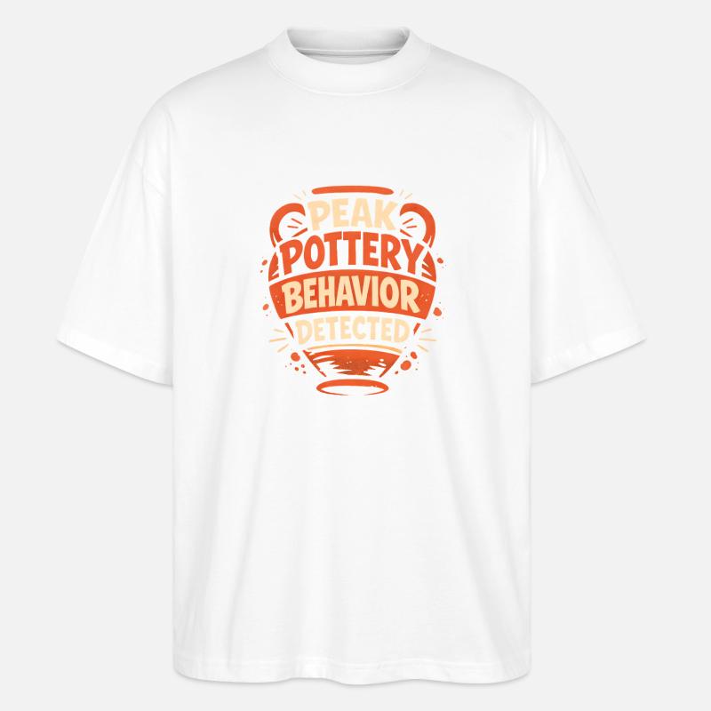 Maximaler Töpfermodus | Keramik - Stanley/Stella Oversized Unisex Bio T-Shirt Blaster 2.0 - Weiß