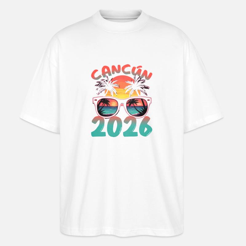 Cancun 2026 - Stanley/Stella Oversized Unisex Bio T-Shirt Blaster 2.0 - Weiß