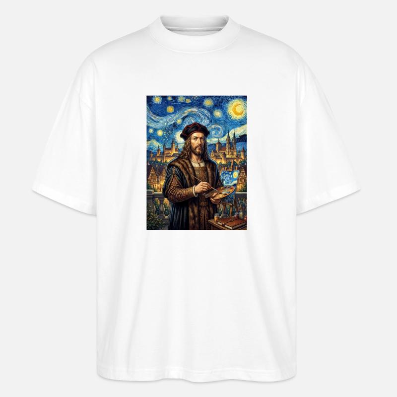 Albrecht Durer Sternennacht - Stanley/Stella Oversized Unisex Bio T-Shirt Blaster 2.0 - Weiß