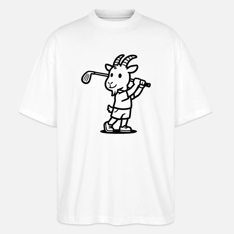 Golf de chèvre - T-shirt bio Blaster 2.0 coupe oversize Stanley/Stella Unisexe - blanc