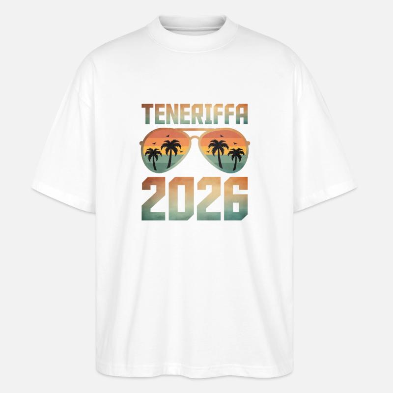 Teneriffa 2026 - Stanley/Stella Oversized Unisex Bio T-Shirt Blaster 2.0 - Weiß
