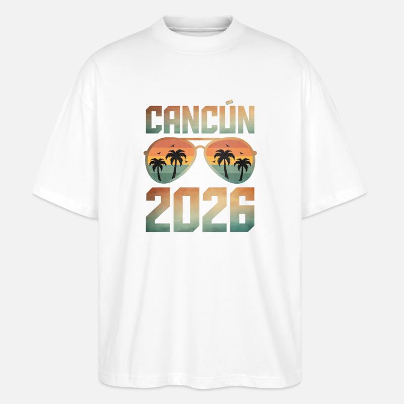 Cancun 2026 - Stanley/Stella Oversized Unisex Bio T-Shirt Blaster 2.0 - Weiß