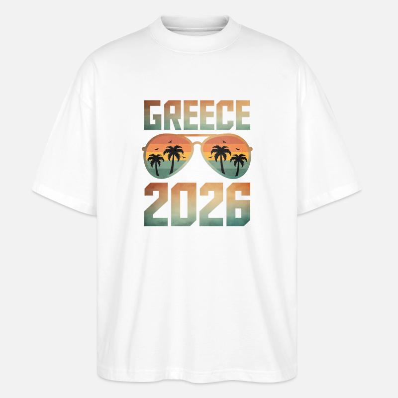 Greece 2026 - Stanley/Stella Oversized Unisex Bio T-Shirt Blaster 2.0 - Weiß