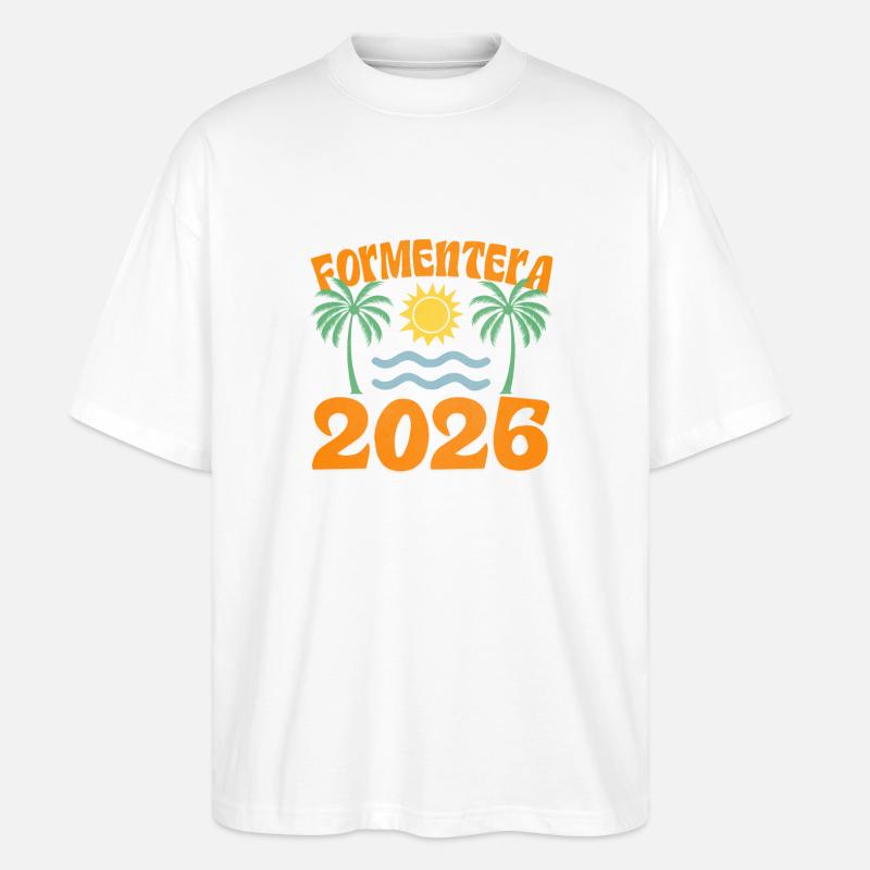 Formentera 2026 - Stanley/Stella Oversized Unisex Bio T-Shirt Blaster 2.0 - Weiß
