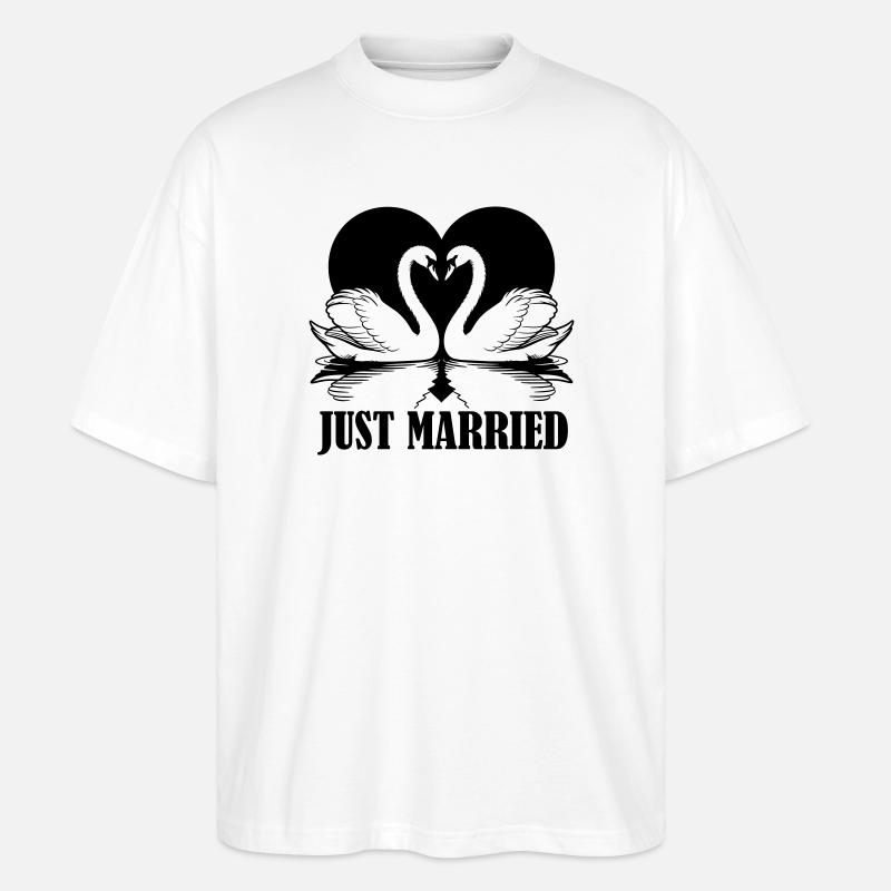 married - Stanley/Stella Oversized Unisex Organic T-shirt Blaster 2.0 - white