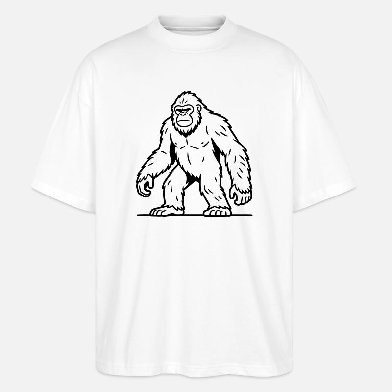 sasquatch - Stanley/Stella Oversized Unisex Organic T-shirt Blaster 2.0 - white