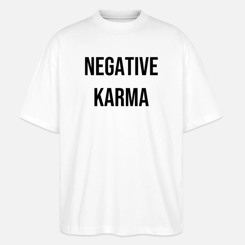 Negative Karma - Stanley/Stella Oversized Unisex Organic T-shirt Blaster 2.0 - white