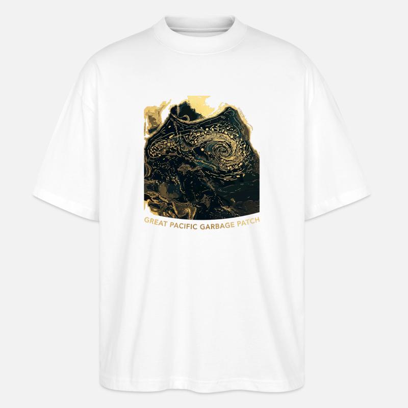 Zone de déchets du Pacifique - T-shirt bio Blaster 2.0 coupe oversize Stanley/Stella Unisexe - blanc