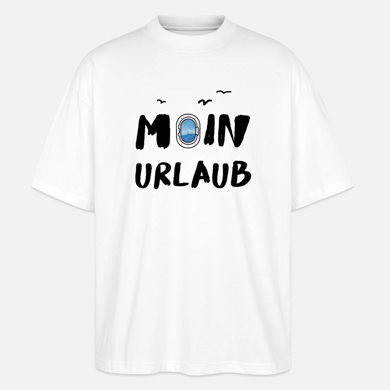 moin urlaub - Stanley/Stella Oversized Unisex Bio T-Shirt Blaster 2.0 - Weiß