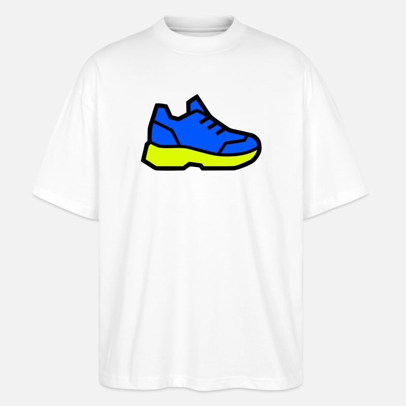 Moderner Laufschuh Sneaker - Stanley/Stella Oversized Unisex Bio T-Shirt Blaster 2.0 - Weiß