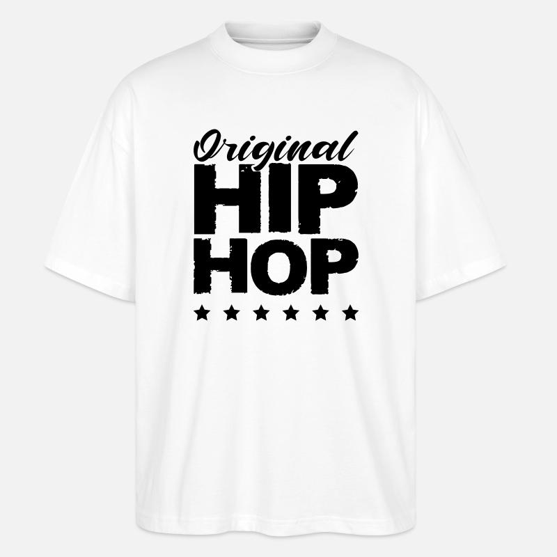 Original Hip Hop - Stanley/Stella Oversized Unisex Bio T-Shirt Blaster 2.0 - Weiß
