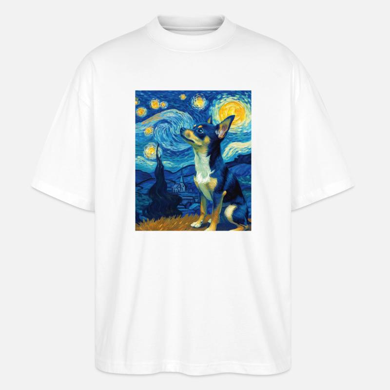 Chihuahua - Stanley/Stella Oversized Unisex Bio T-Shirt Blaster 2.0 - Weiß