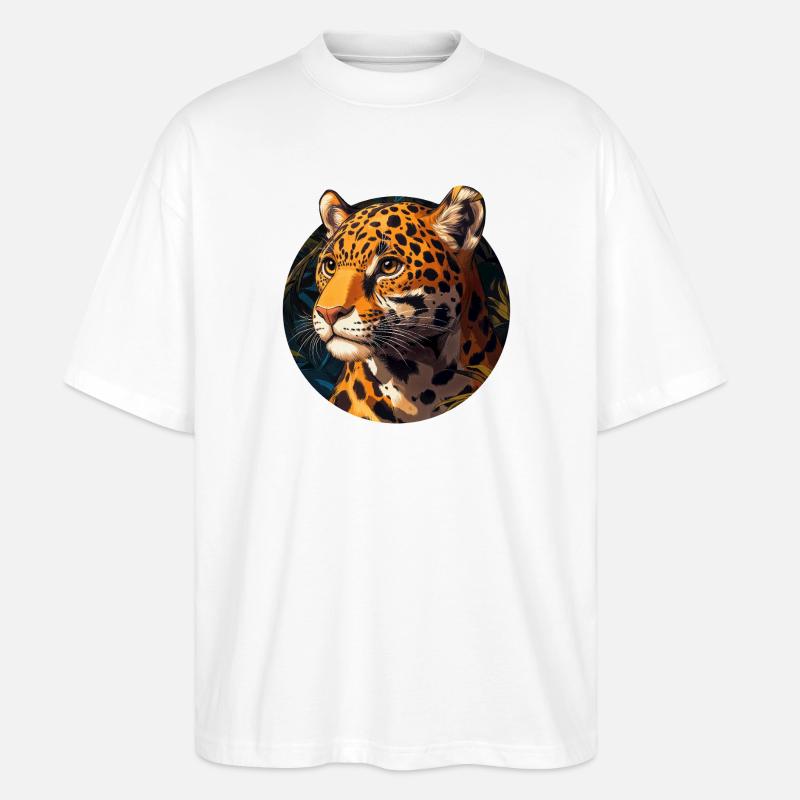 Design de Jaguar - Stanley/Stella Oversized Unisex Bio T-Shirt Blaster 2.0 - Weiß