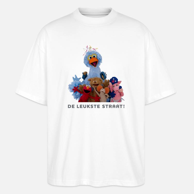 Sesame Street - The Cutest Street! - Stanley/Stella Oversized Unisex Organic T-shirt Blaster 2.0 - white