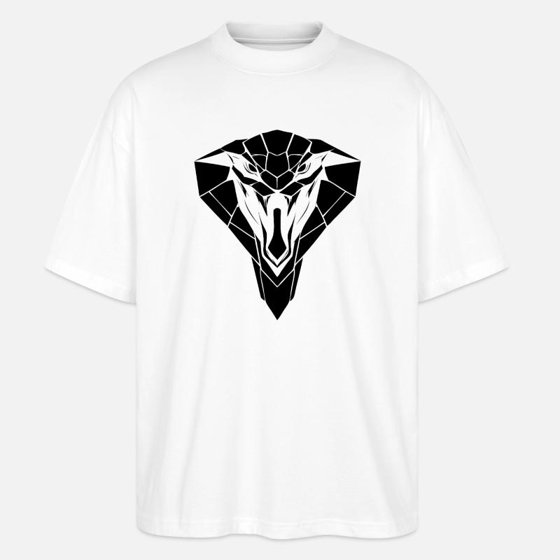 Cobra Style – Danger & Elegance - Stanley/Stella Oversized Unisex Organic T-shirt Blaster 2.0 - white