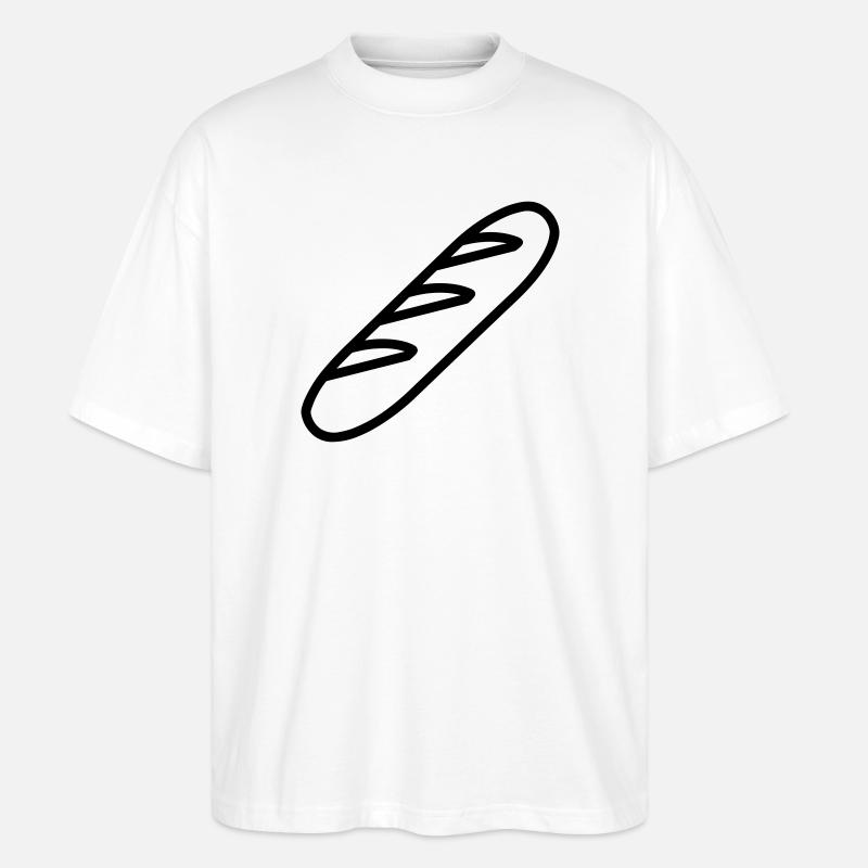 baguette_ - Stanley/Stella Oversized Unisex Bio T-Shirt Blaster 2.0 - Weiß
