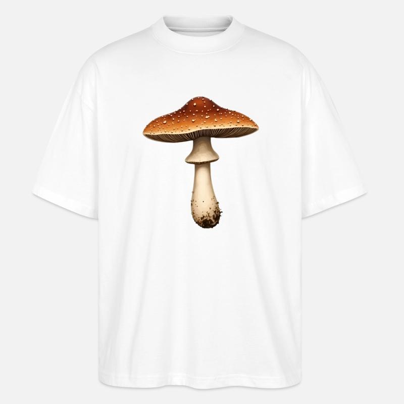 champignon - T-shirt bio Blaster 2.0 coupe oversize Stanley/Stella Unisexe - blanc