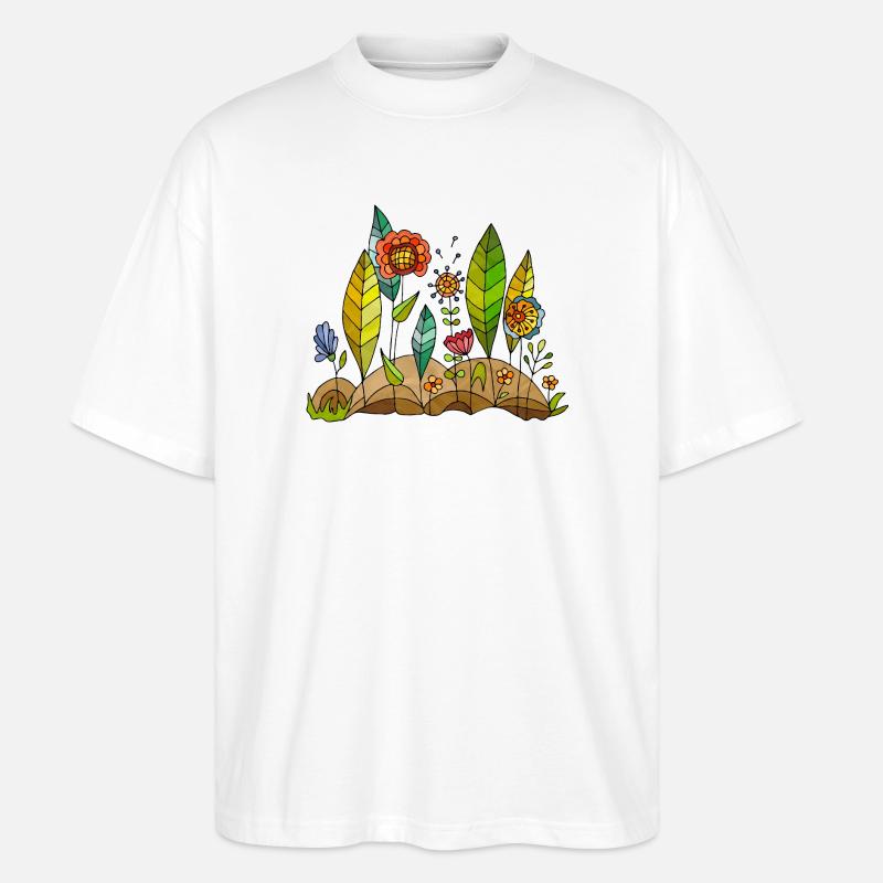 Fleur - T-shirt bio Blaster 2.0 coupe oversize Stanley/Stella Unisexe - blanc