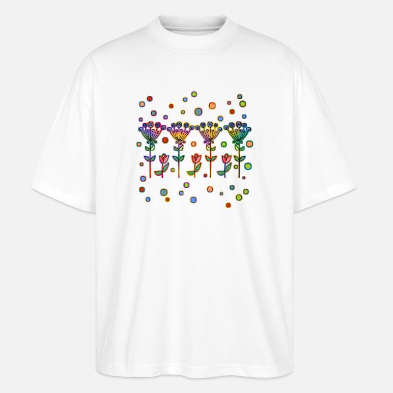 Fleur - T-shirt bio Blaster 2.0 coupe oversize Stanley/Stella Unisexe - blanc