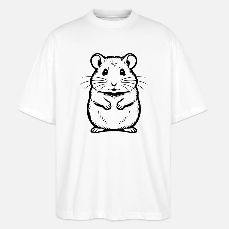 Hamster - Stanley/Stella Oversized Unisex Bio T-Shirt Blaster 2.0 - Weiß