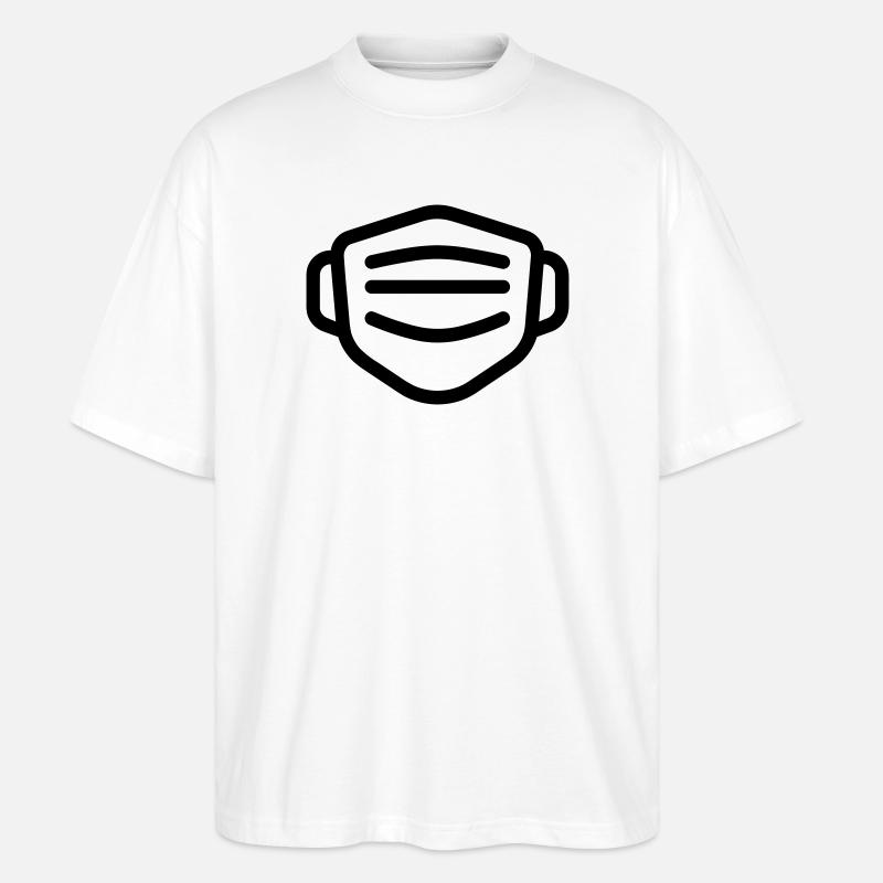 masque - T-shirt bio Blaster 2.0 coupe oversize Stanley/Stella Unisexe - blanc