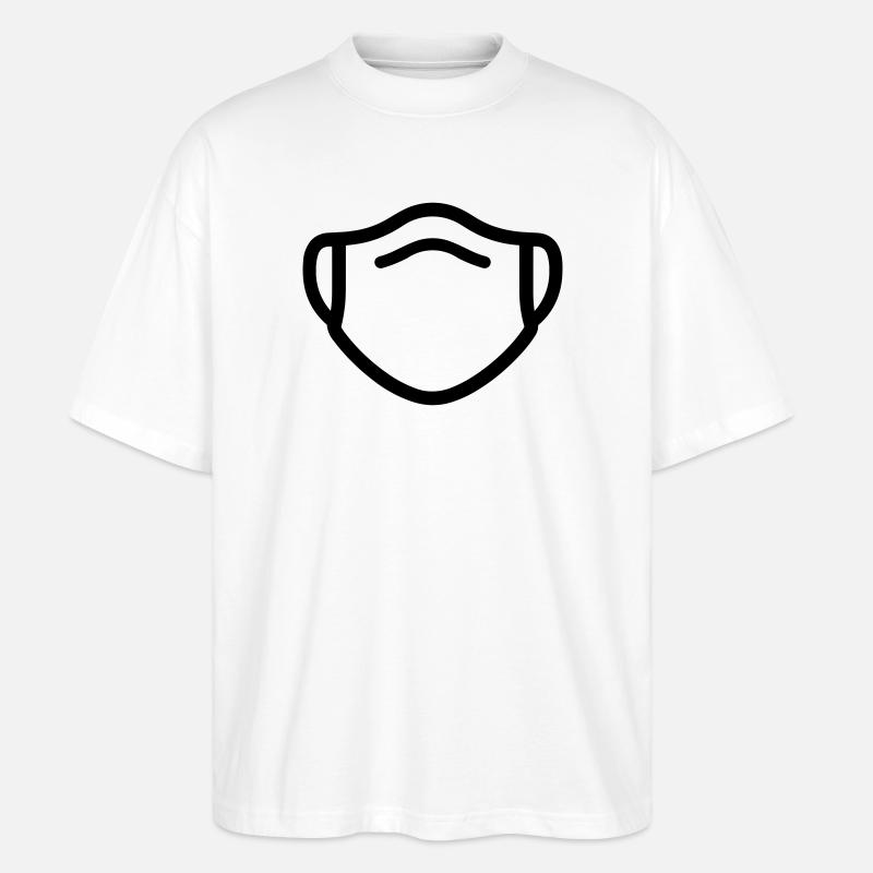 masque - T-shirt bio Blaster 2.0 coupe oversize Stanley/Stella Unisexe - blanc
