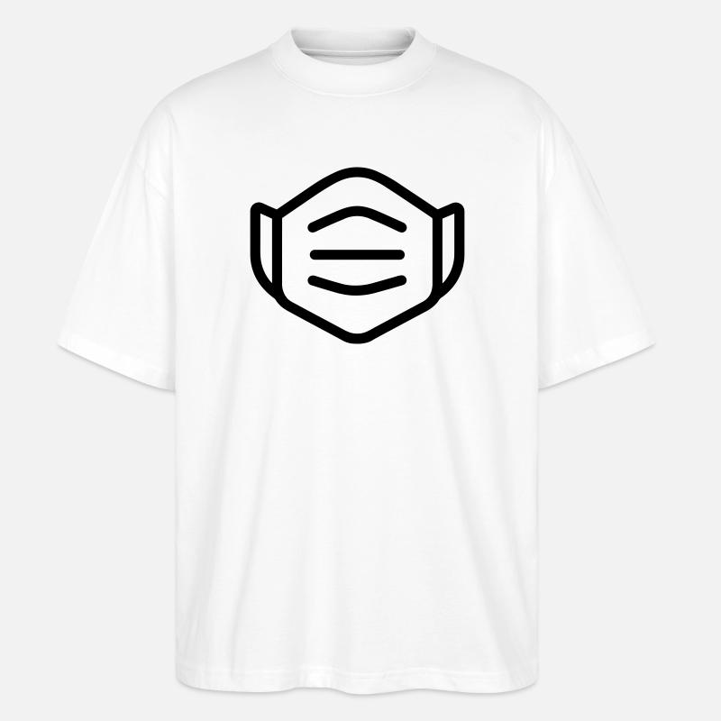 masque - T-shirt bio Blaster 2.0 coupe oversize Stanley/Stella Unisexe - blanc