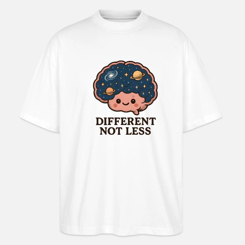 Anders Nicht Weniger Gehirnkunst - Stanley/Stella Oversized Unisex Bio T-Shirt Blaster 2.0 - Weiß