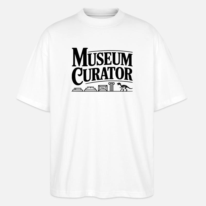 Museumskurator - Stanley/Stella Oversized Unisex Bio T-Shirt Blaster 2.0 - Weiß