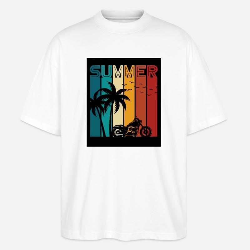 summer - Stanley/Stella Oversized Unisex Organic T-shirt Blaster 2.0 - white
