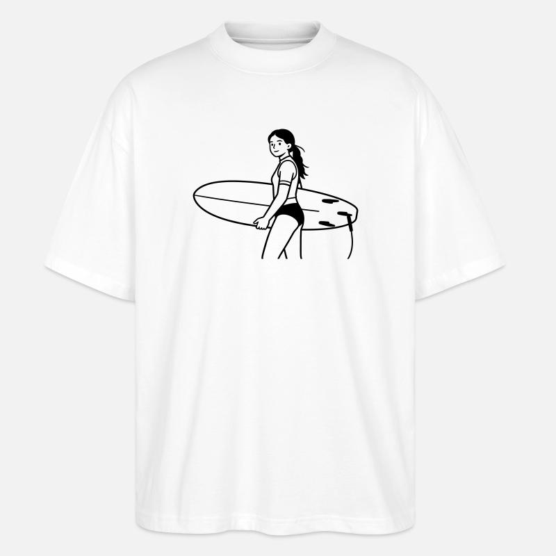 Brandung - Stanley/Stella Oversized Unisex Bio T-Shirt Blaster 2.0 - Weiß