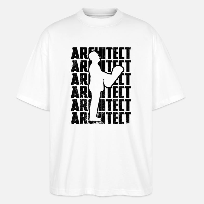 Architekt - Stanley/Stella Oversized Unisex Bio T-Shirt Blaster 2.0 - Weiß
