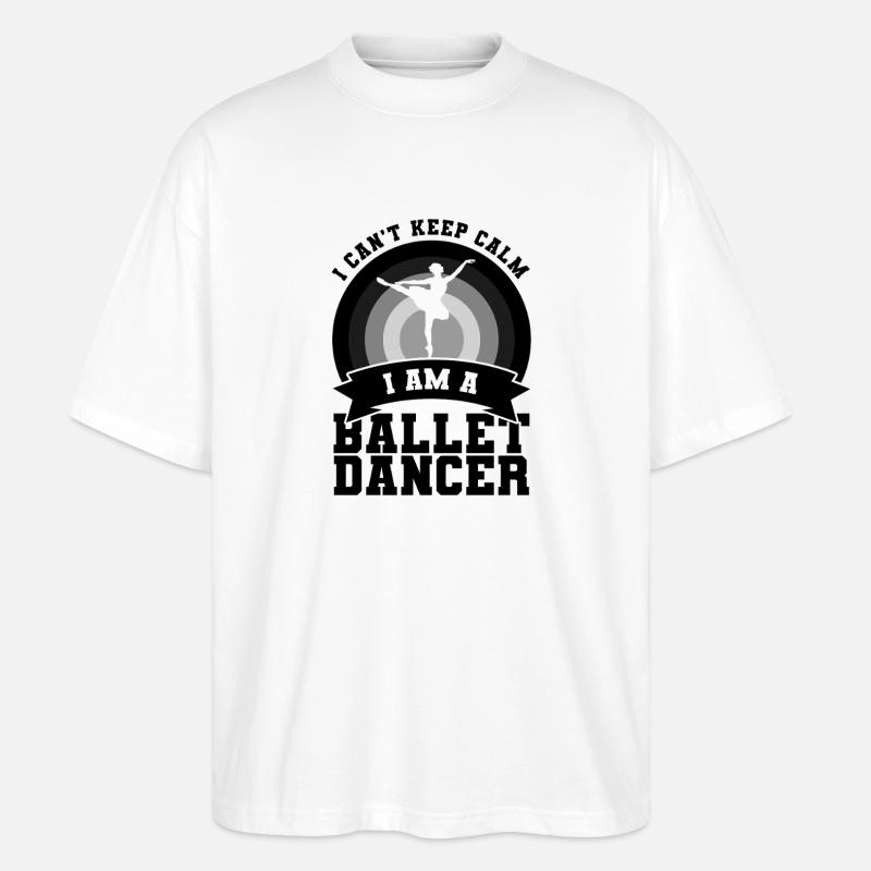 Diction du danseur de ballet - T-shirt bio Blaster 2.0 coupe oversize Stanley/Stella Unisexe - blanc