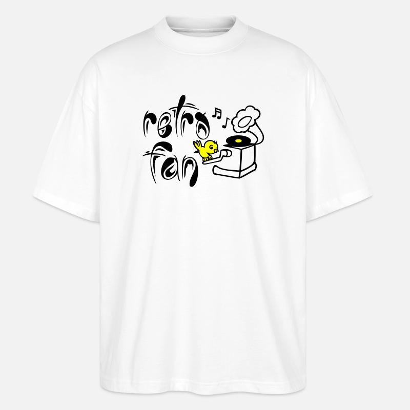 Retro Fan - Stanley/Stella Oversized Unisex Organic T-shirt Blaster 2.0 - white