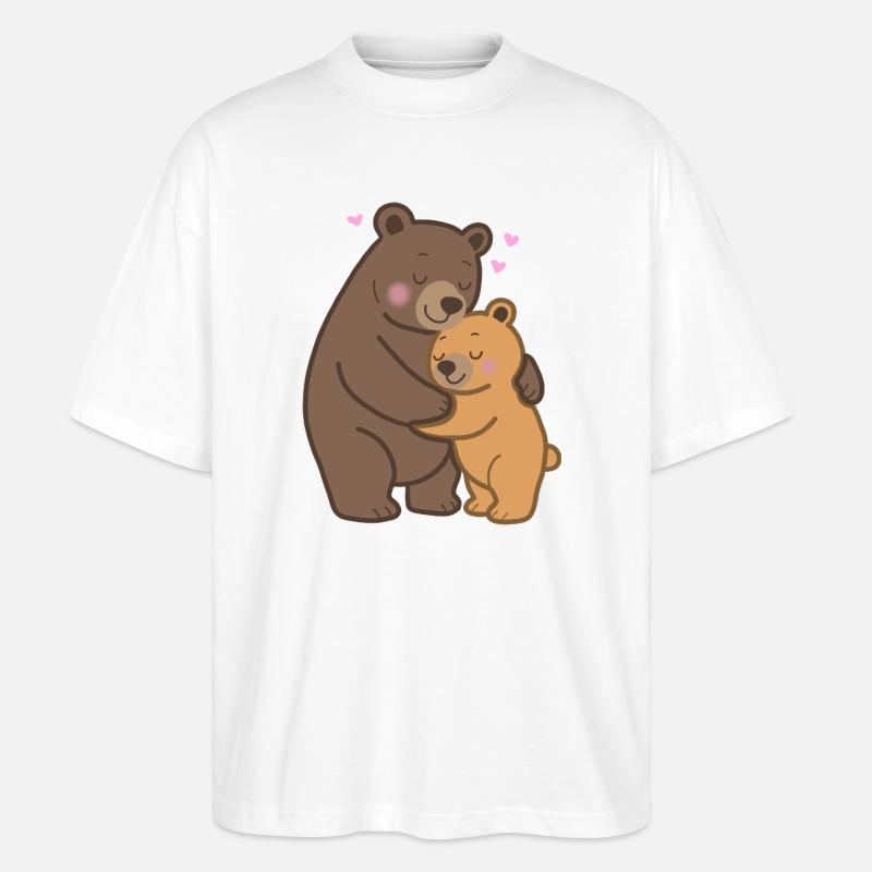 Mamabär & Babybär  - Stanley/Stella Oversized Unisex Bio T-Shirt Blaster 2.0 - Weiß