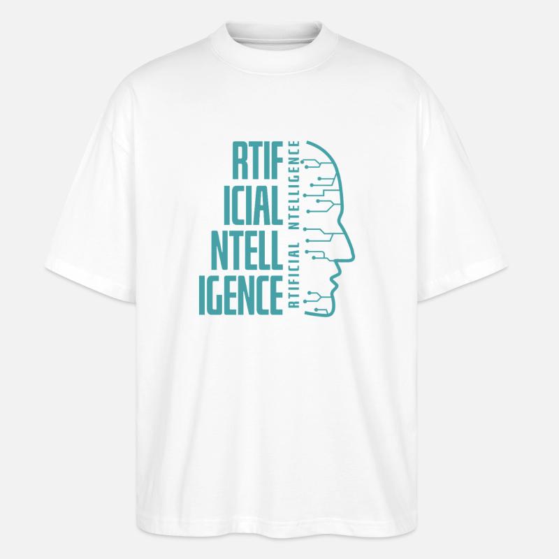 Conception des circuits par intelligence artificielle - T-shirt bio Blaster 2.0 coupe oversize Stanley/Stella Unisexe - blanc