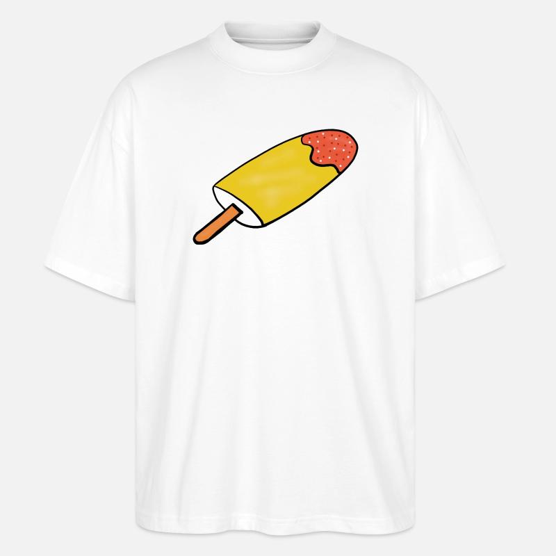 Eis Kinder Mädchen Jungen - Stanley/Stella Oversized Unisex Bio T-Shirt Blaster 2.0 - Weiß