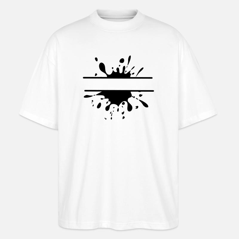Mud Run Splash – Anpassbares Design - Stanley/Stella Oversized Unisex Bio T-Shirt Blaster 2.0 - Weiß