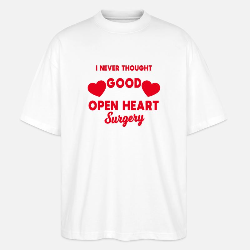 Open Heart Siegestee - Stanley/Stella Oversized Unisex Bio T-Shirt Blaster 2.0 - Weiß