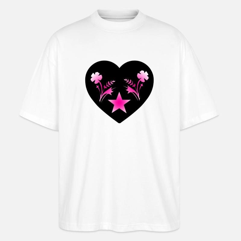Fleur - T-shirt bio Blaster 2.0 coupe oversize Stanley/Stella Unisexe - blanc